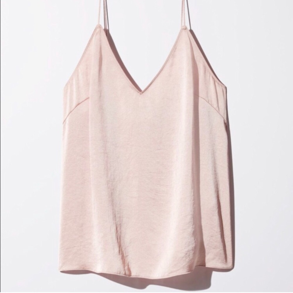 Wilfred baby pink satin cami xxs, m